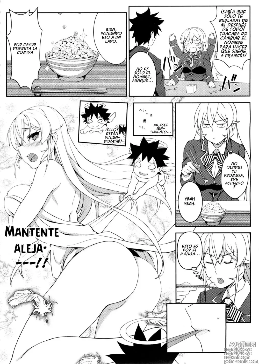 Page 8 of doujinshi Secret Recipe, (Erina Nakiri, Alice Nakiri, Hisako Arato) colección en español.