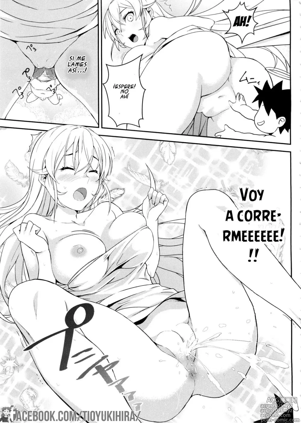 Page 9 of doujinshi Secret Recipe, (Erina Nakiri, Alice Nakiri, Hisako Arato) colección en español.