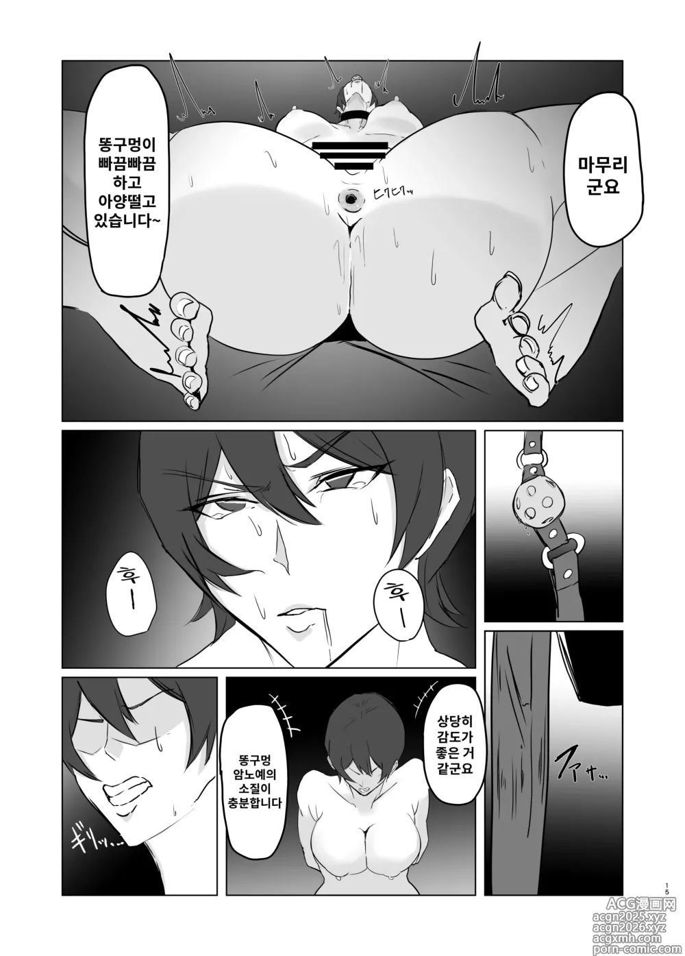 Page 15 of doujinshi 멋진 엘리트 수사관을 똥구멍*암노예로 개조하는 이야기