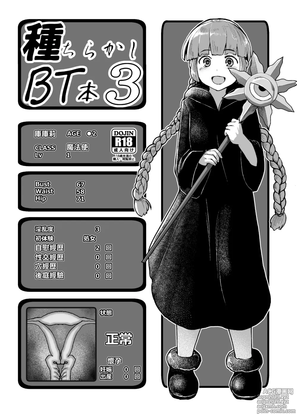 Page 1 of doujinshi Tane Chirakashi BT Bon 3