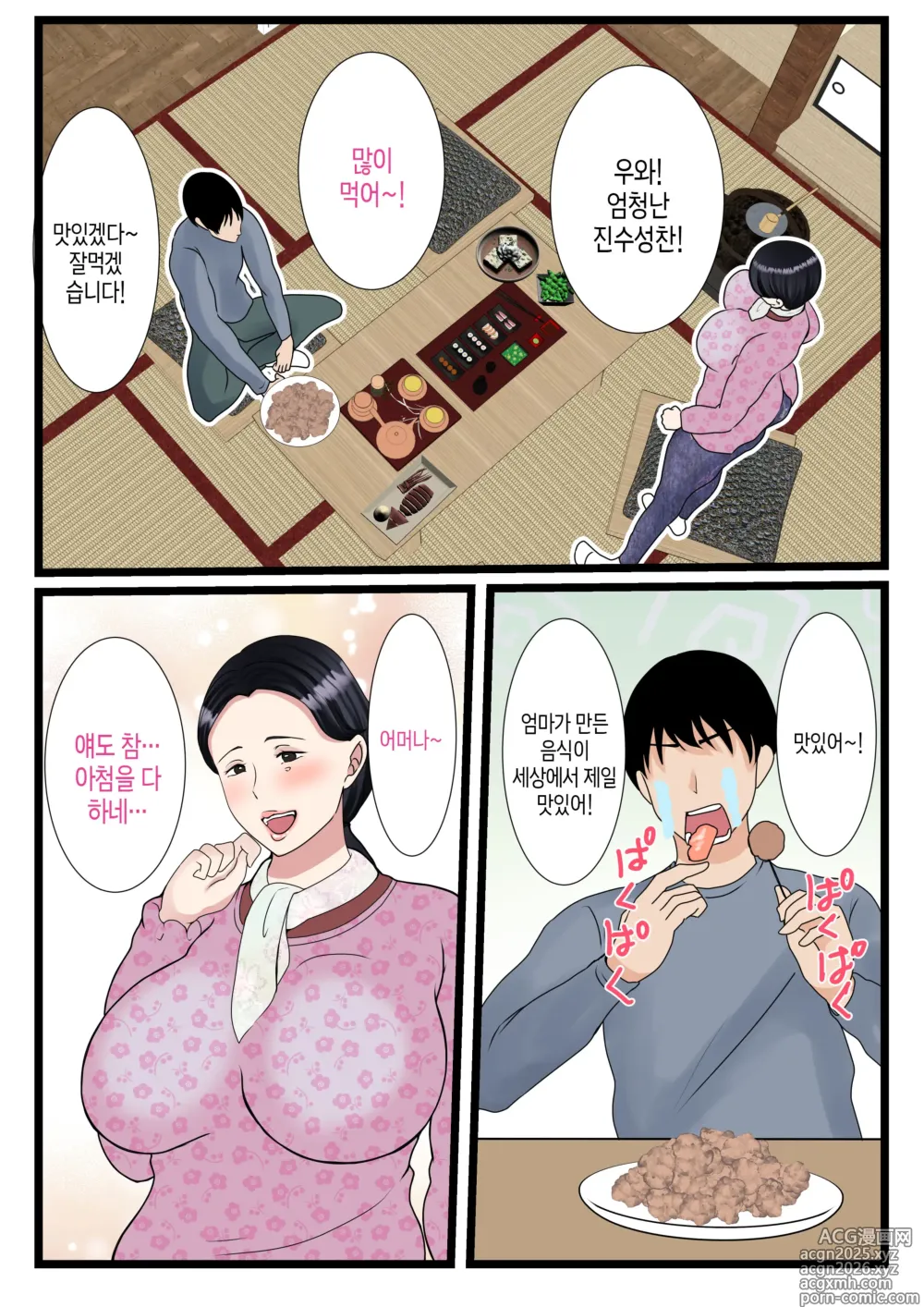Page 6 of doujinshi 아들을 불끈불끈하게 만드는 시골의 엄마~고향 엄마의 보지는 따뜻하다~