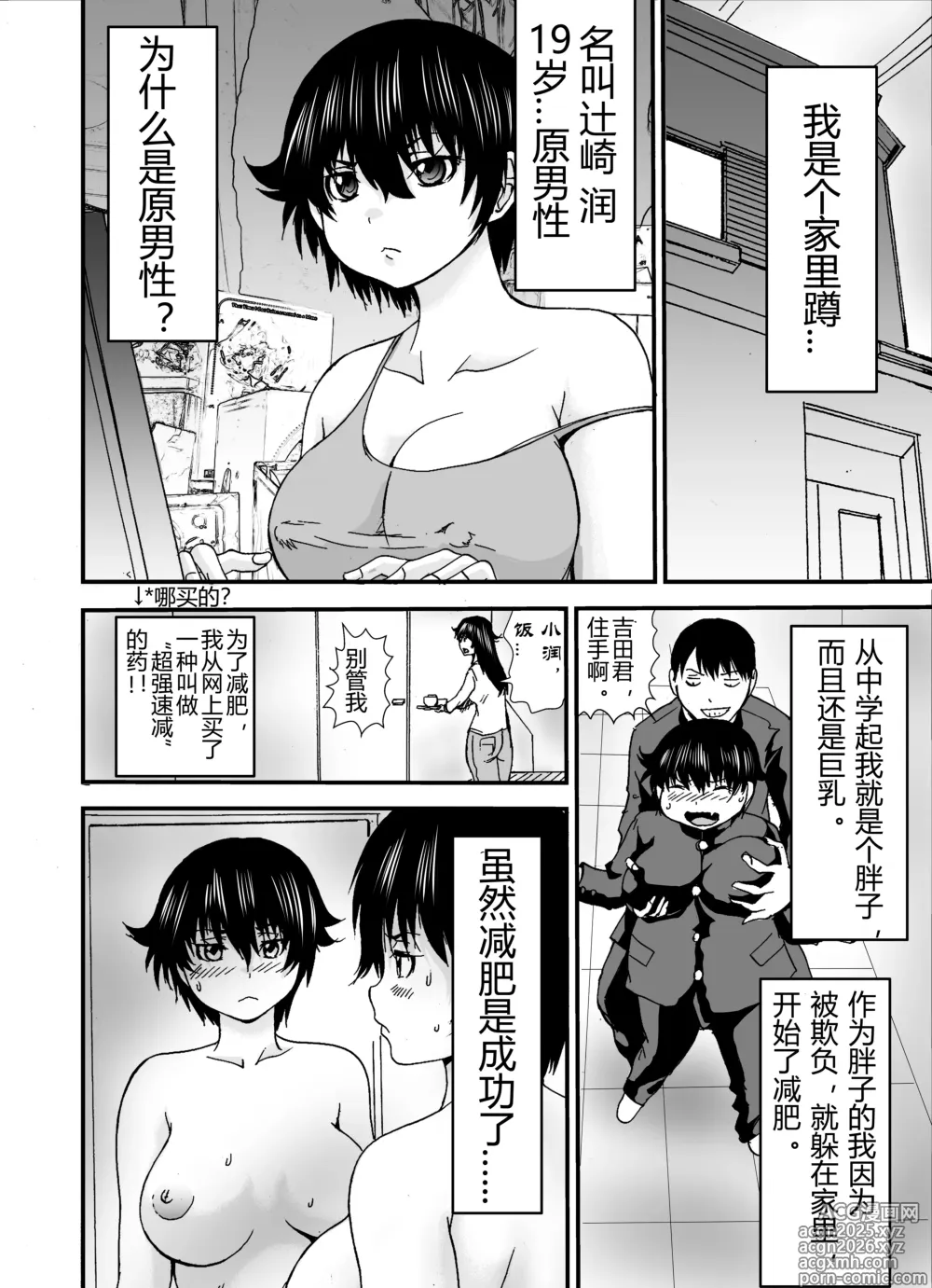Page 3 of doujinshi Nyotaika Roshutsukkyou