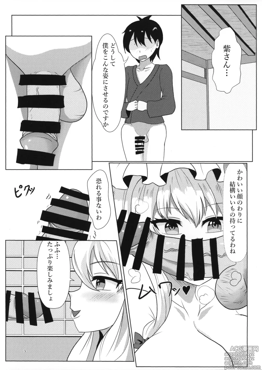 Page 4 of doujinshi Yukari-san no Sakusei Biyori