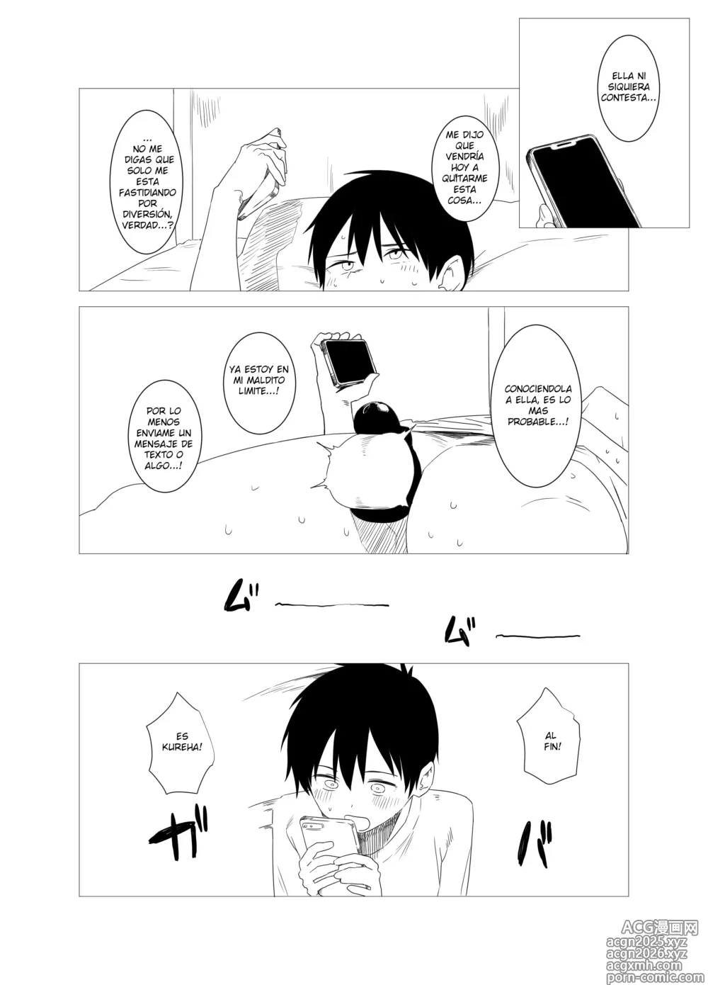 Page 15 of doujinshi teisou obi de syasei kanri si te eipuriruhu-ru ni uso neto rare houkoku suru tumori ga、aite no teku de siba kare te uso ga hontou ni naxtu te simaxtu ta itazura su ki kanozyo