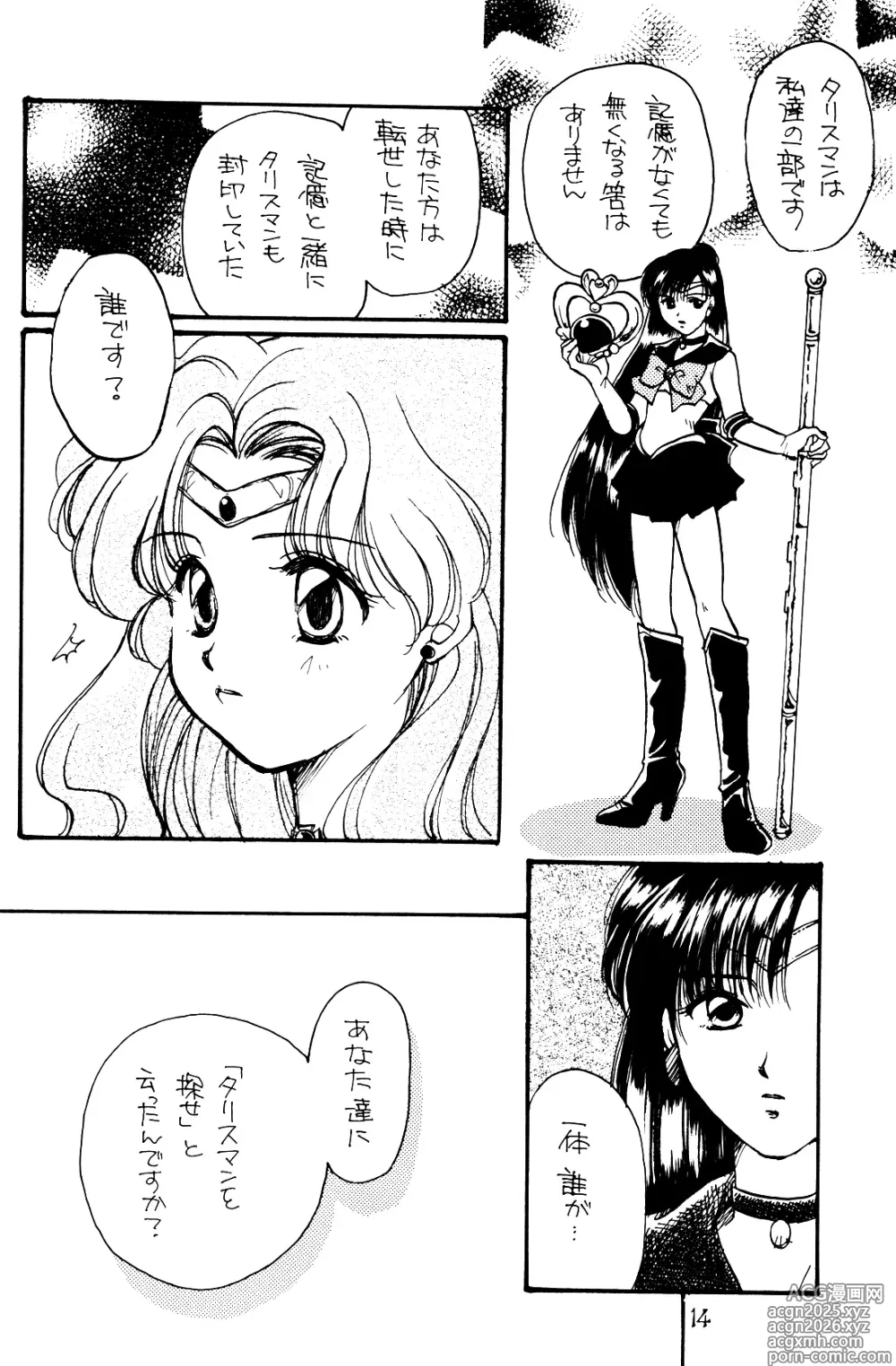 Page 14 of doujinshi Tsuki no Yami Hoshi no Kage Seitai Yuugi Junbigou Darkness of the moon Silhouette of the planet