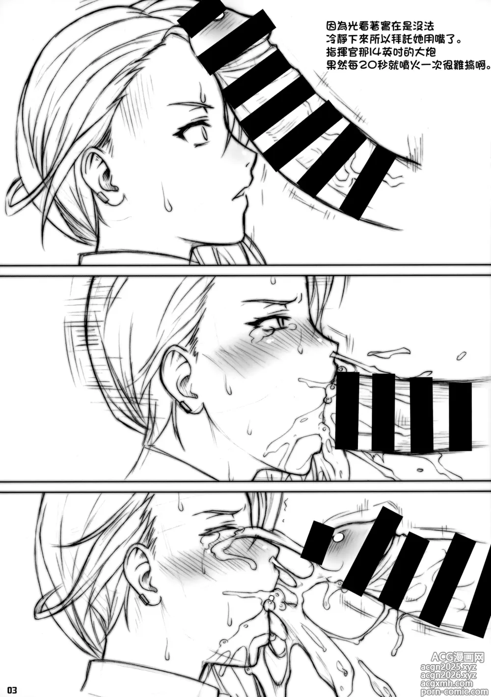 Page 3 of doujinshi 每20秒就要用百分之60的特殊彈幕往賓夕法尼亞姐身上發射的指揮官
