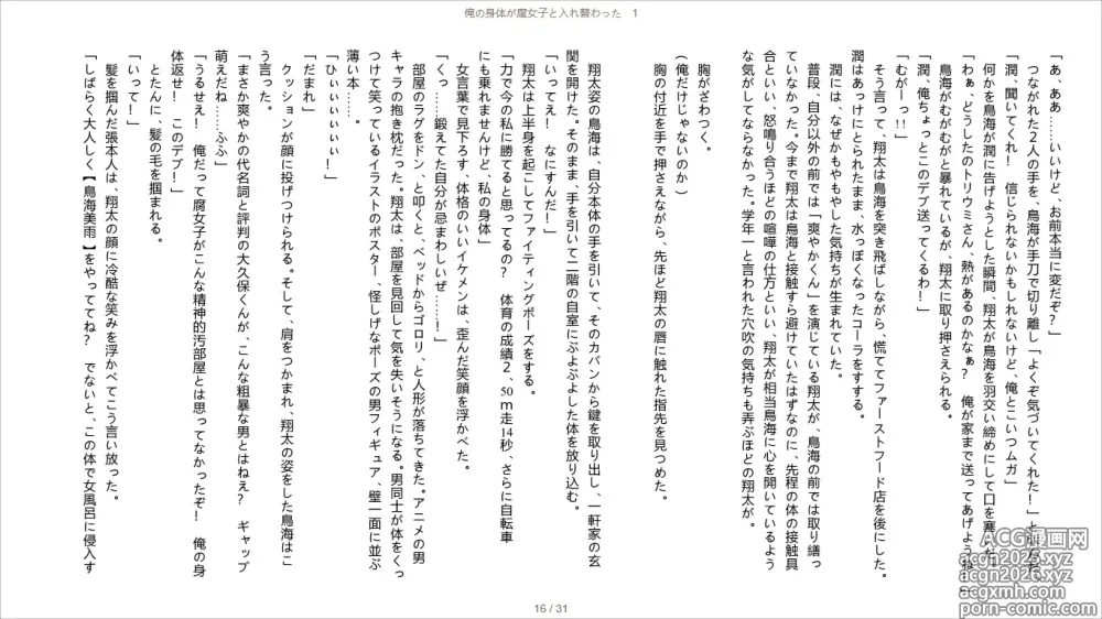 Page 16 of doujinshi Ore no Karada ga Fujoshi to Irekawatta 1