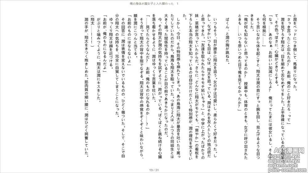 Page 19 of doujinshi Ore no Karada ga Fujoshi to Irekawatta 1