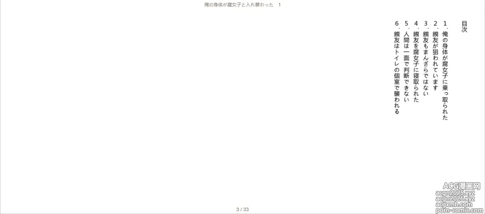 Page 3 of doujinshi Ore no Karada ga Fujoshi to Irekawatta 1