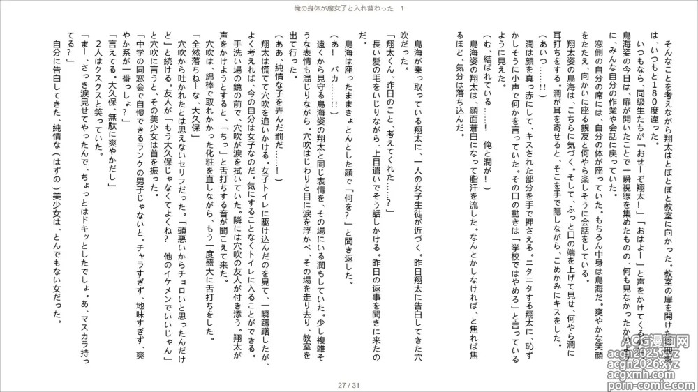 Page 27 of doujinshi Ore no Karada ga Fujoshi to Irekawatta 1