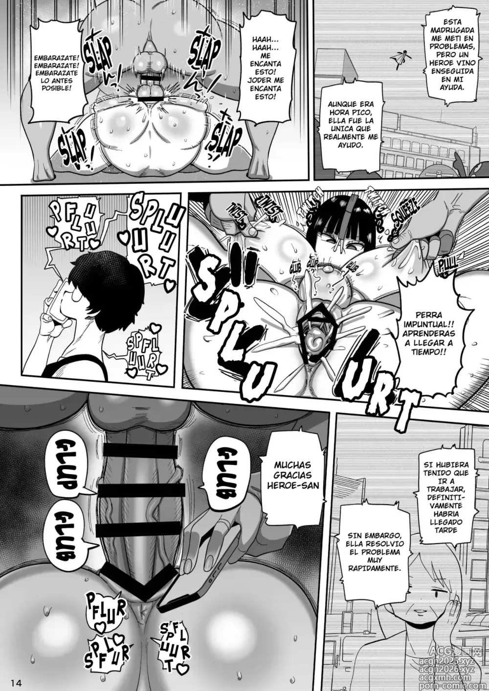 Page 13 of manga La Esposa Tetona que Todos Usan como Masturbador es una Súper Heroína׃ La Gran Kasumi