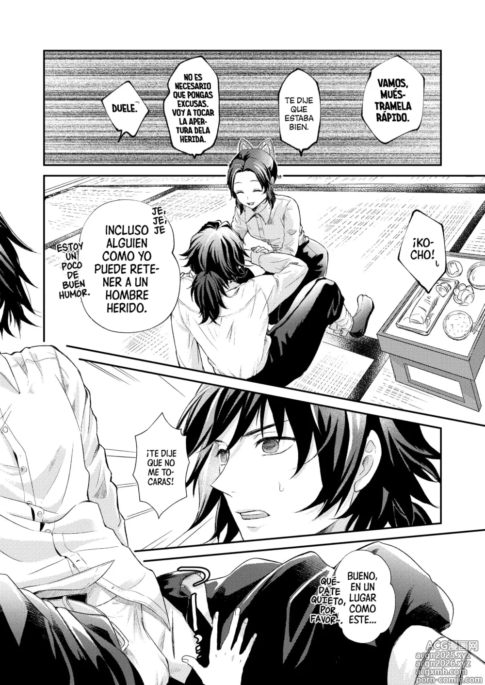 Page 9 of doujinshi ¿Es Un Rasguño, Sensación de Ardor o Un Chorro de Sangre?