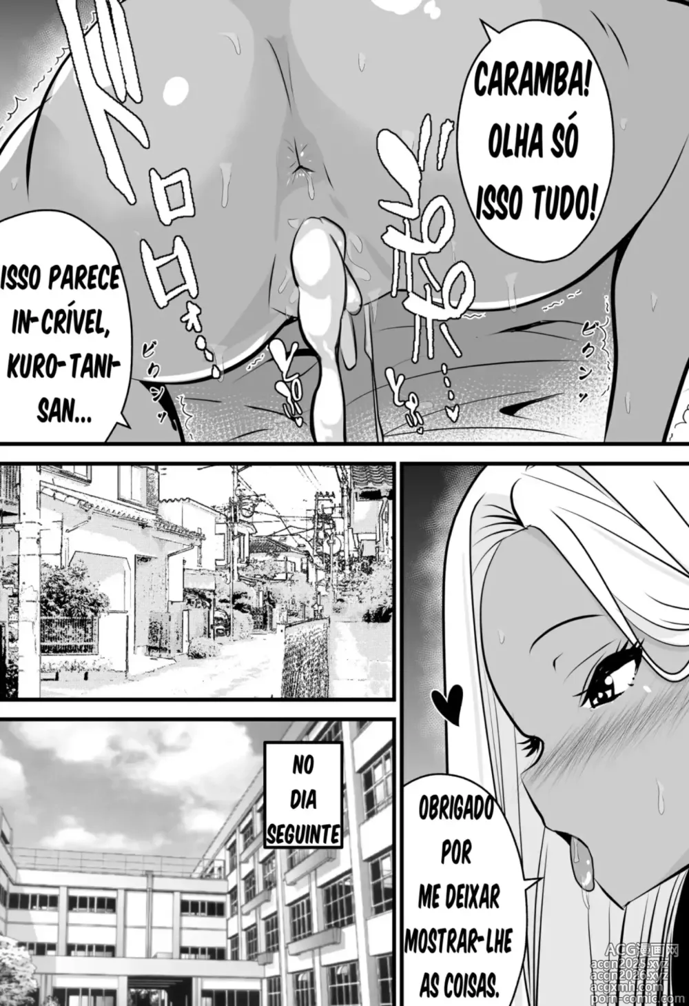 Page 14 of doujinshi Otaku ni Yasashii Kuro Gal ga Rare Card to Koukan de Sex Sasetekureru