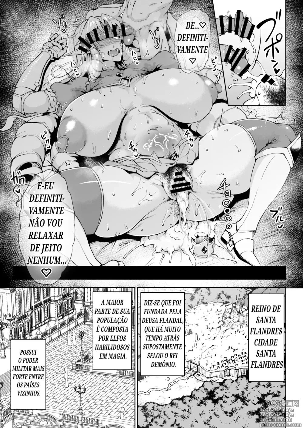 Page 12 of doujinshi Ouken Sandatsu ~Ochinpo Ippon de Oukoku Houkai Oukyuu wa Chinpo no Yuenchi~