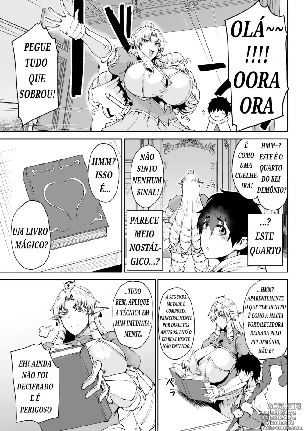 Page 4 of doujinshi Ouken Sandatsu ~Ochinpo Ippon de Oukoku Houkai Oukyuu wa Chinpo no Yuenchi~