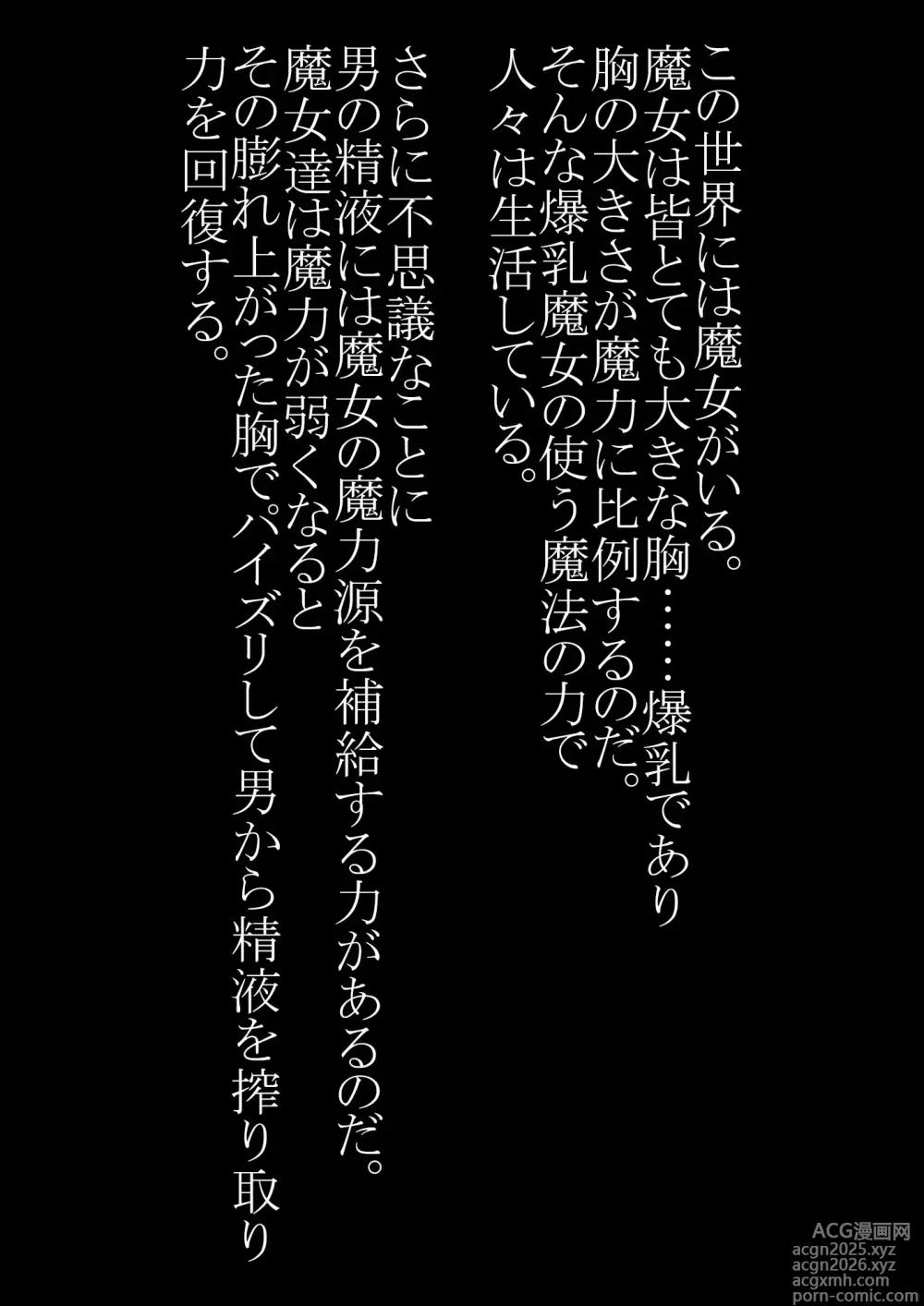 Page 2 of doujinshi Bakunyuu majo gakuen ~ hajimete no paizuri ~