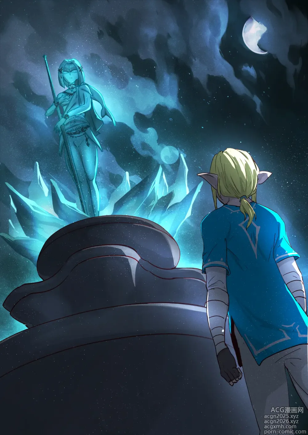Page 2 of doujinshi The Legend of Zelda: Date with Mipha