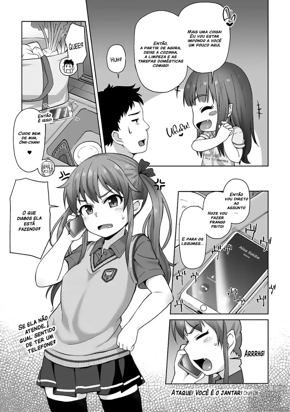Page 20 of manga Attack! You're for dinner!