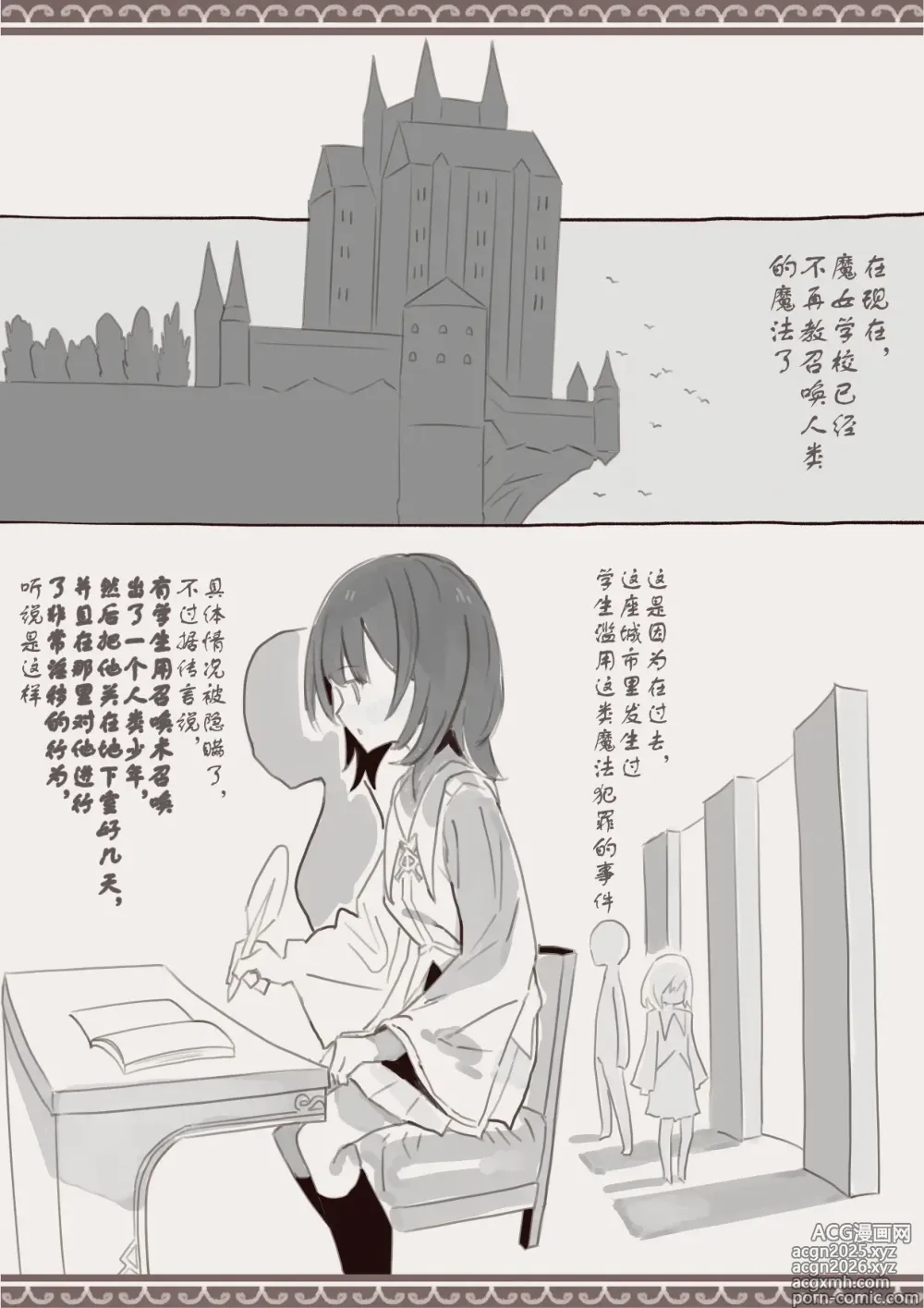 Page 2 of doujinshi 用魔法召唤男孩子然后侵犯他的计划