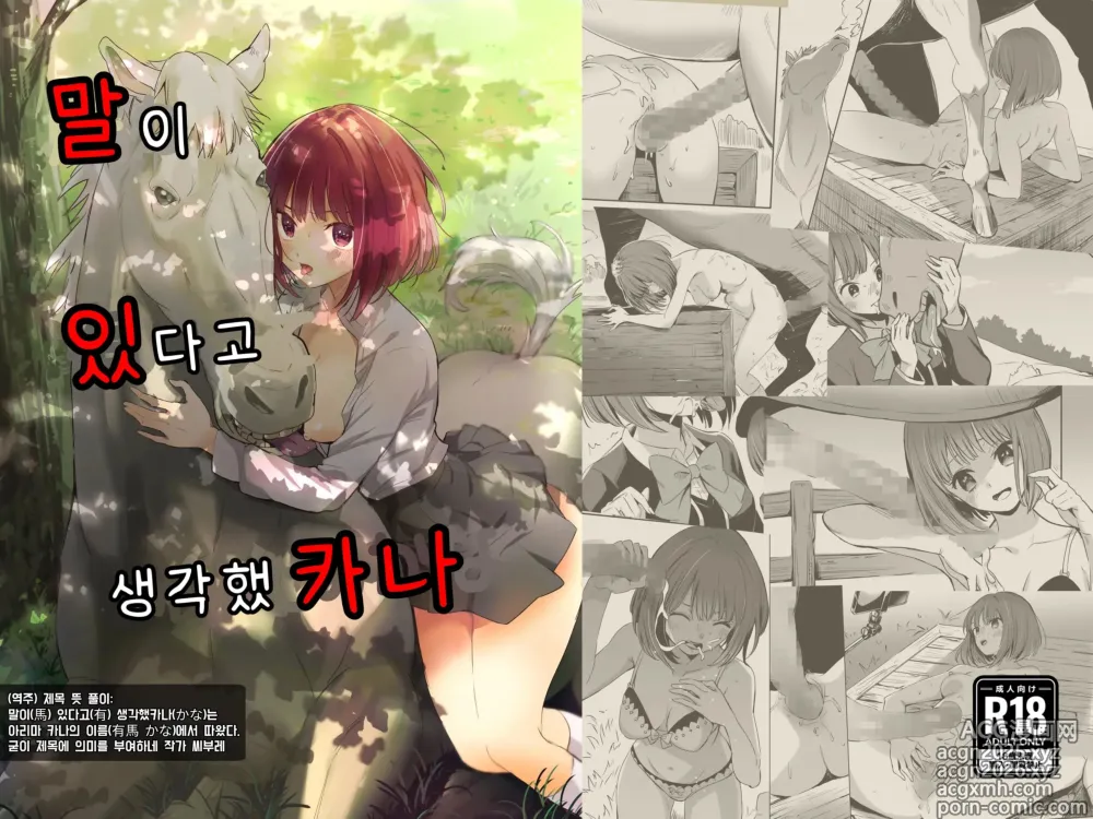 Page 1 of doujinshi 말이 있다고 생각했카나