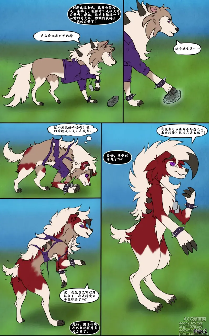 Page 2 of manga Lycanium-Z TF