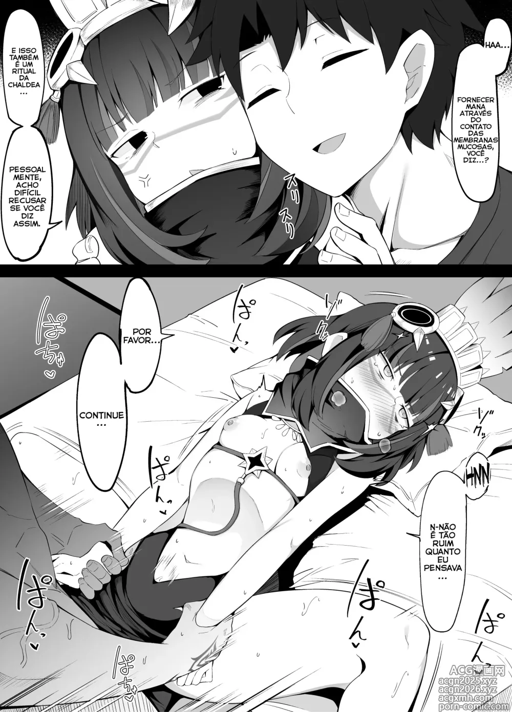 Page 1 of doujinshi Tlaloc é persuadida por seu Mestre