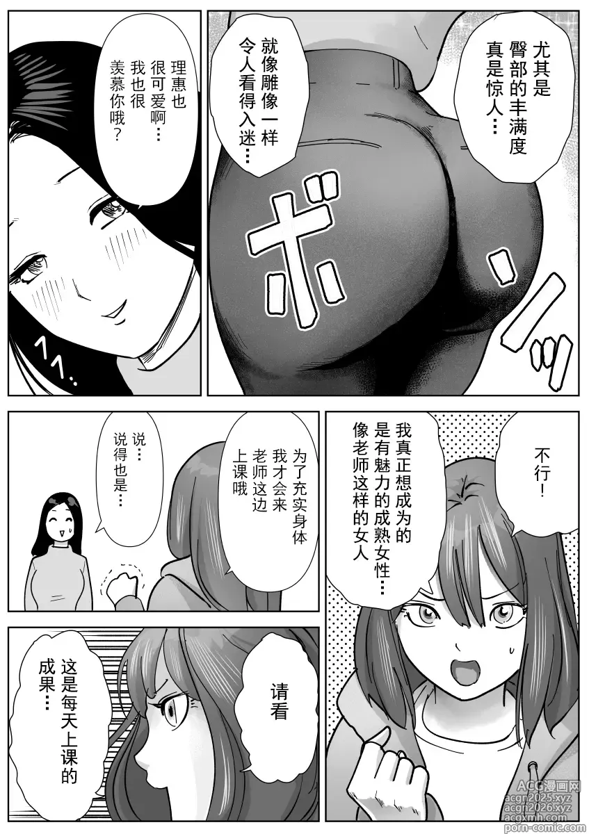 Page 5 of doujinshi Bijin Yoga Sensei wa Anal Monster Seito ni Shiriana Gohoushi Saretai