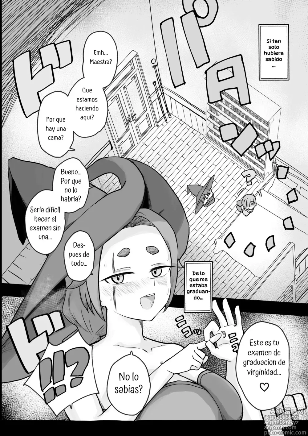 Page 6 of doujinshi El Amado Aprendiz ♂ de la Tetona Bruja Milenaria￪ es Exprimido por su Maestra en su ''Exámen de Graduación''