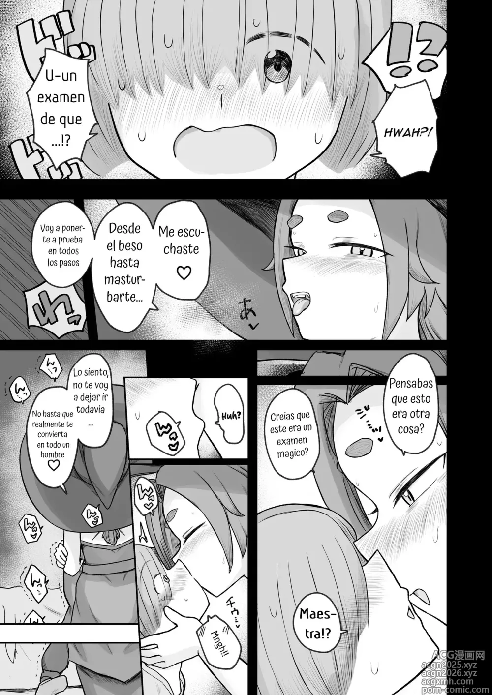 Page 7 of doujinshi El Amado Aprendiz ♂ de la Tetona Bruja Milenaria￪ es Exprimido por su Maestra en su ''Exámen de Graduación''