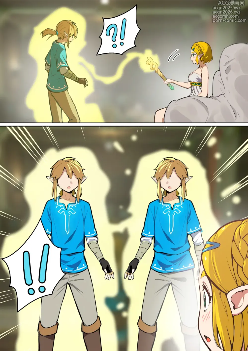 Page 3 of doujinshi When Zelda gained the Borrowed Wisdom