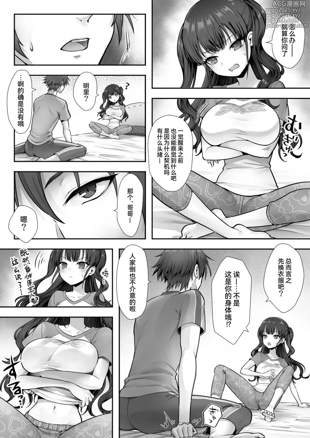 Page 6 of doujinshi Imouto to Irekawatta Onii-chan wa, Sono Mama Oishiku Itadakarete shimaimashita.
