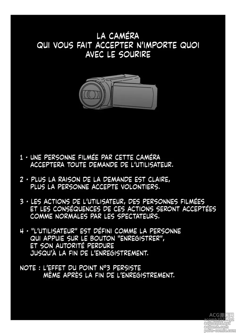 Page 5 of doujinshi La Caméra qui vous fait accepter n'importe quoi avec le sourire