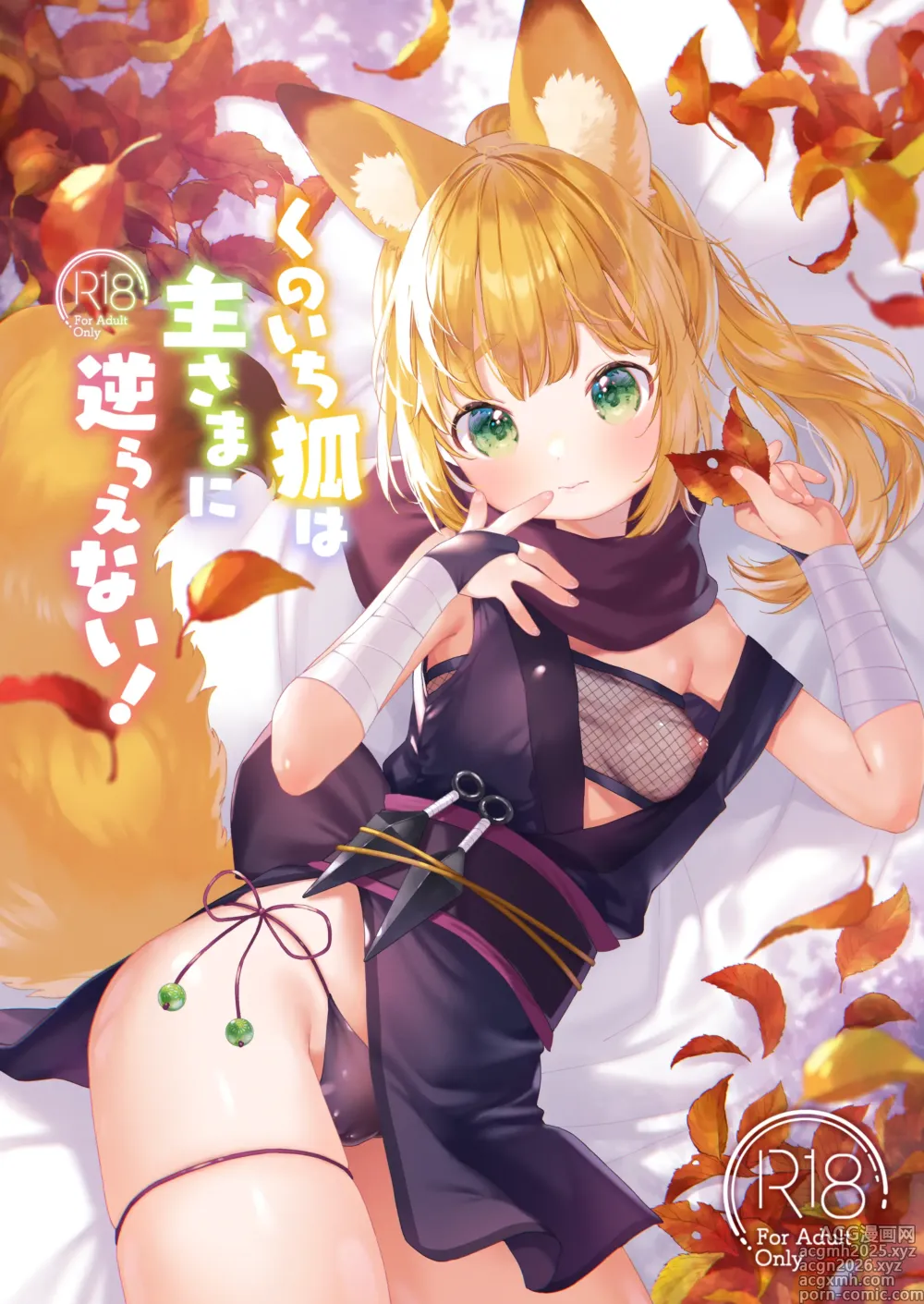 Page 1 of doujinshi Kunoichikitsune ha Arujisama ni Sakaraenai!