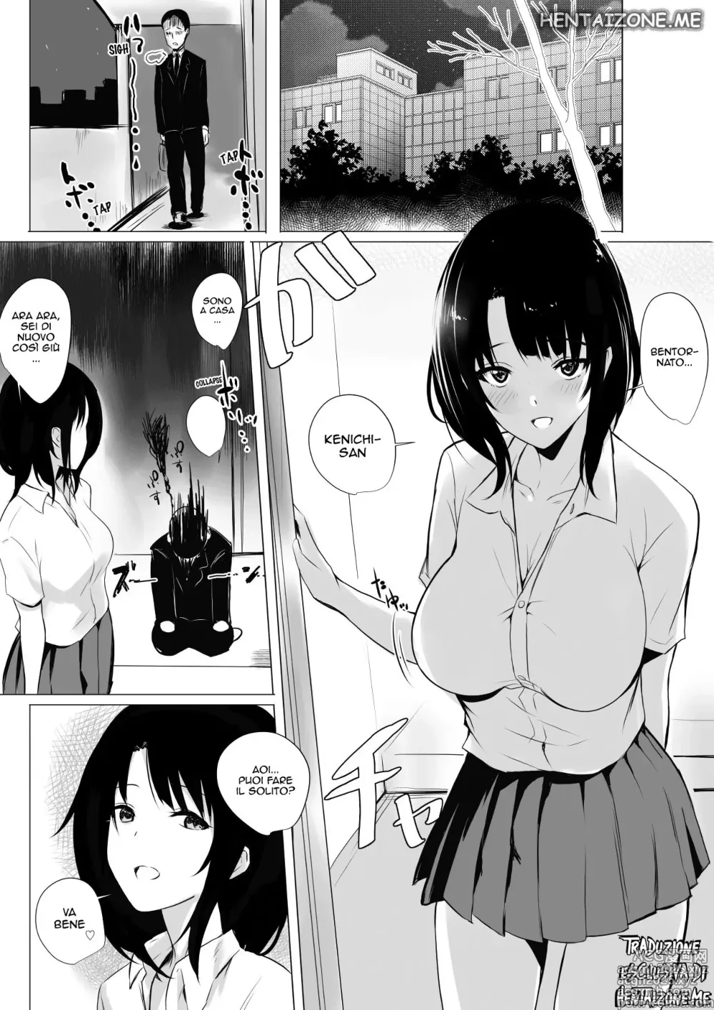 Page 5 of doujinshi Ho permesso alla mia moglie studentessa liceale con le tettone che strapazza solo me, di fare sesso con un altro uomo 1-5