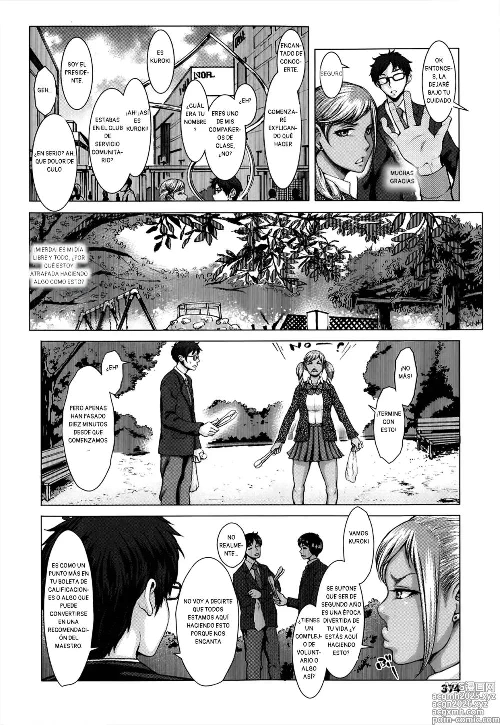 Page 2 of manga Kuroi Houshi Katsudou｜Servicio Comunitario Junto a una Gal Blonceada