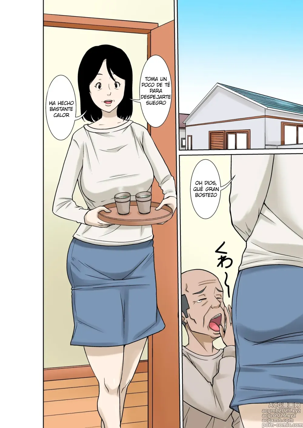 Page 2 of doujinshi Ogifu-san ga Kossetsushita Node Yome no Watashi ga Kaigoshimasu!｜¡Como mi Suegro se Fracturó, Yo Su Nuera lo Cuidaré!