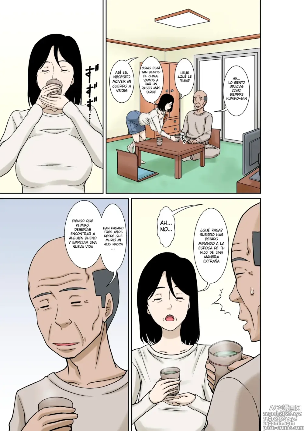 Page 3 of doujinshi Ogifu-san ga Kossetsushita Node Yome no Watashi ga Kaigoshimasu!｜¡Como mi Suegro se Fracturó, Yo Su Nuera lo Cuidaré!