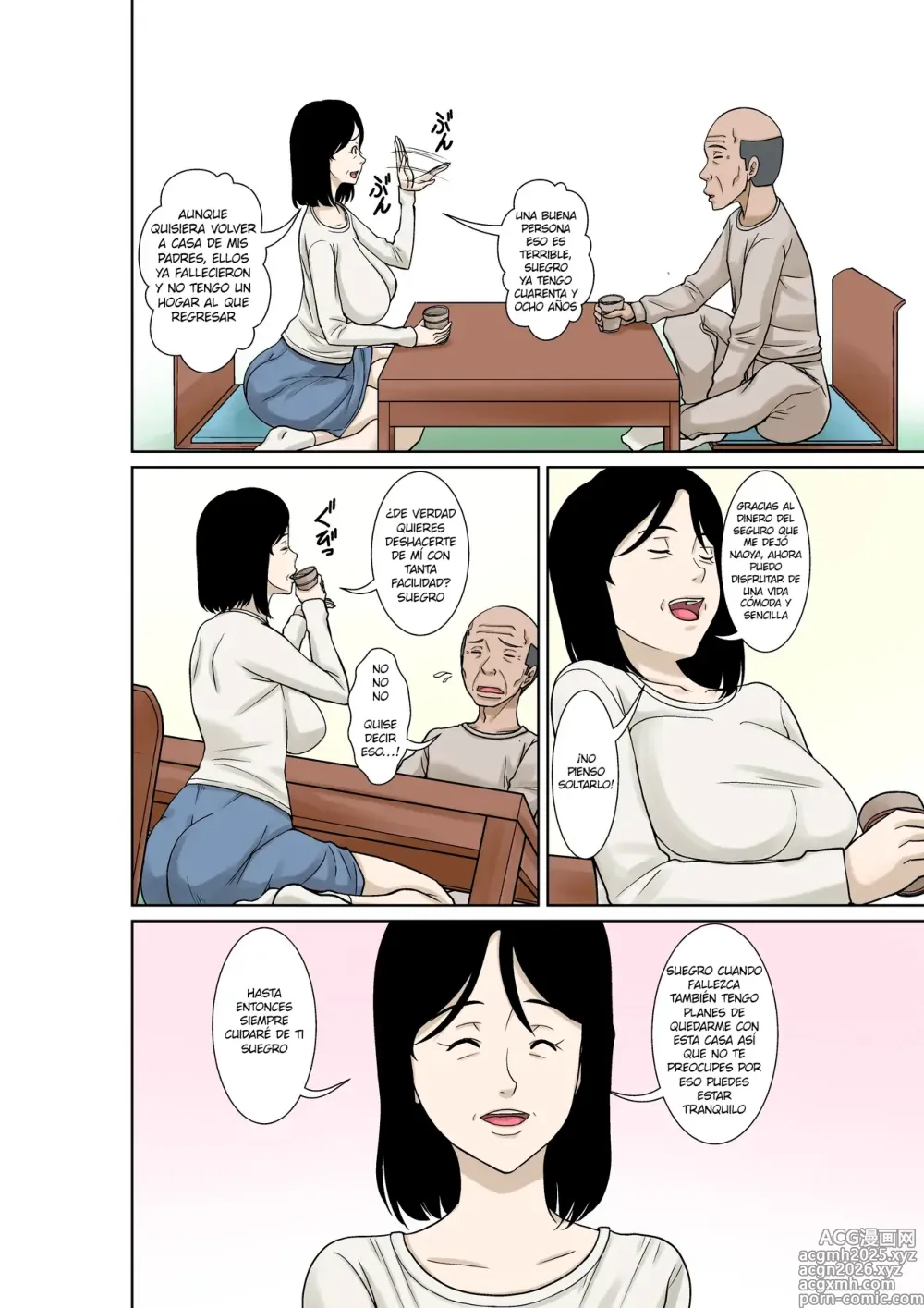 Page 4 of doujinshi Ogifu-san ga Kossetsushita Node Yome no Watashi ga Kaigoshimasu!｜¡Como mi Suegro se Fracturó, Yo Su Nuera lo Cuidaré!