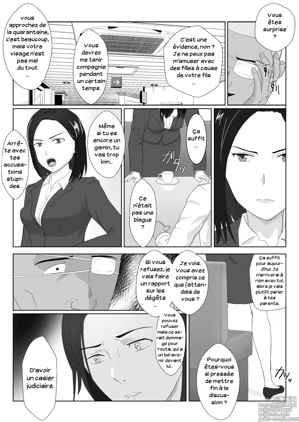 Page 10 of doujinshi Ma mère, carrièriste, a été victime d'un délinquant 01