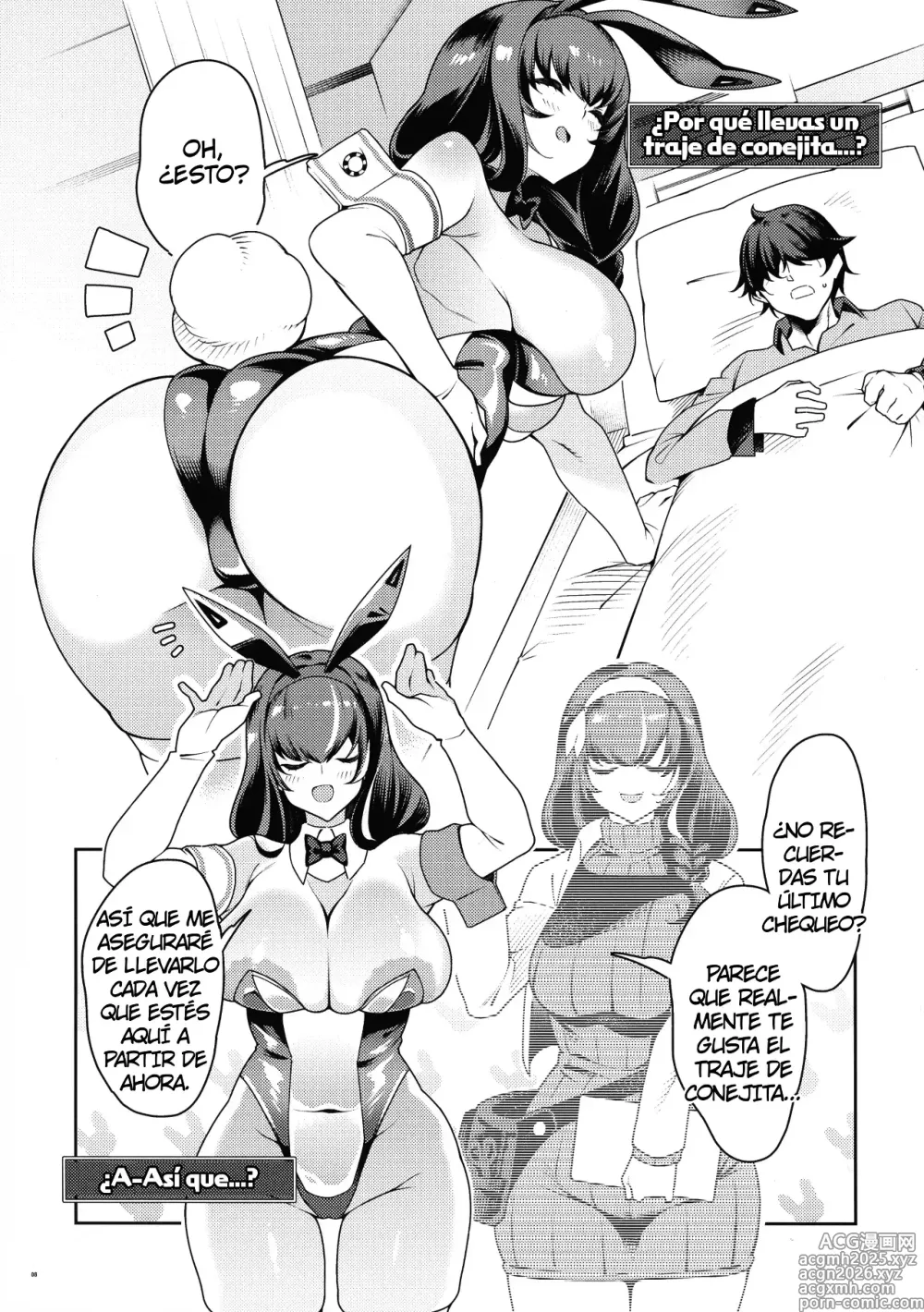 Page 6 of doujinshi Ecchi de Bunny de Oisha-san｜Traviesa Conejita y Doctora