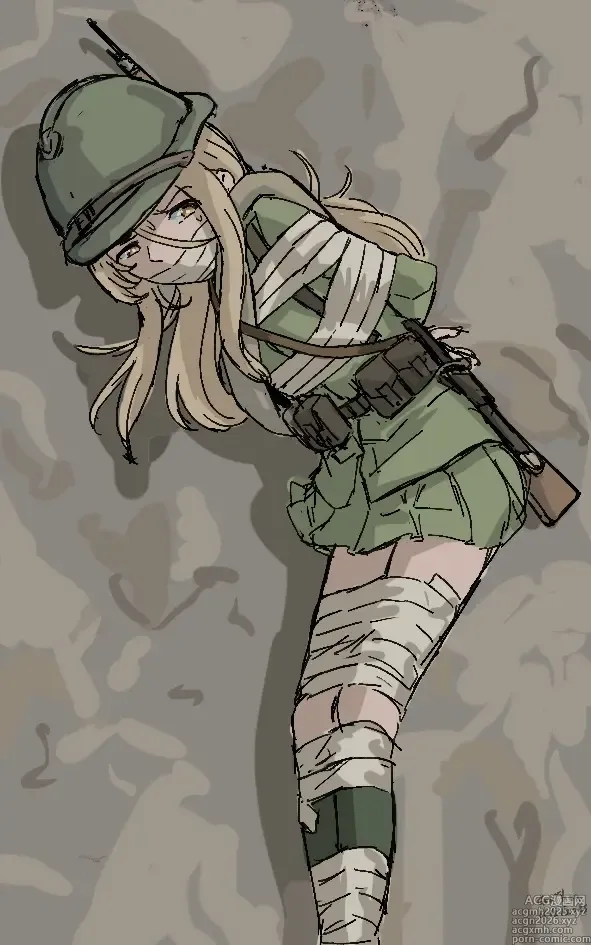 Page 12 of imageset Tied soldiers girls