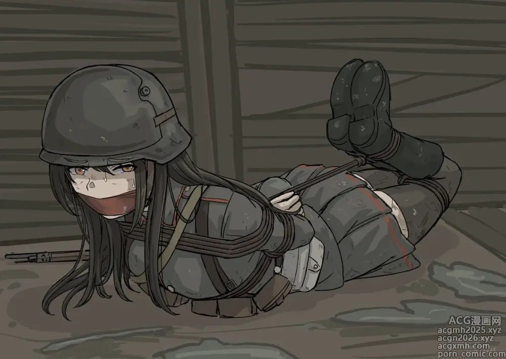 Page 16 of imageset Tied soldiers girls