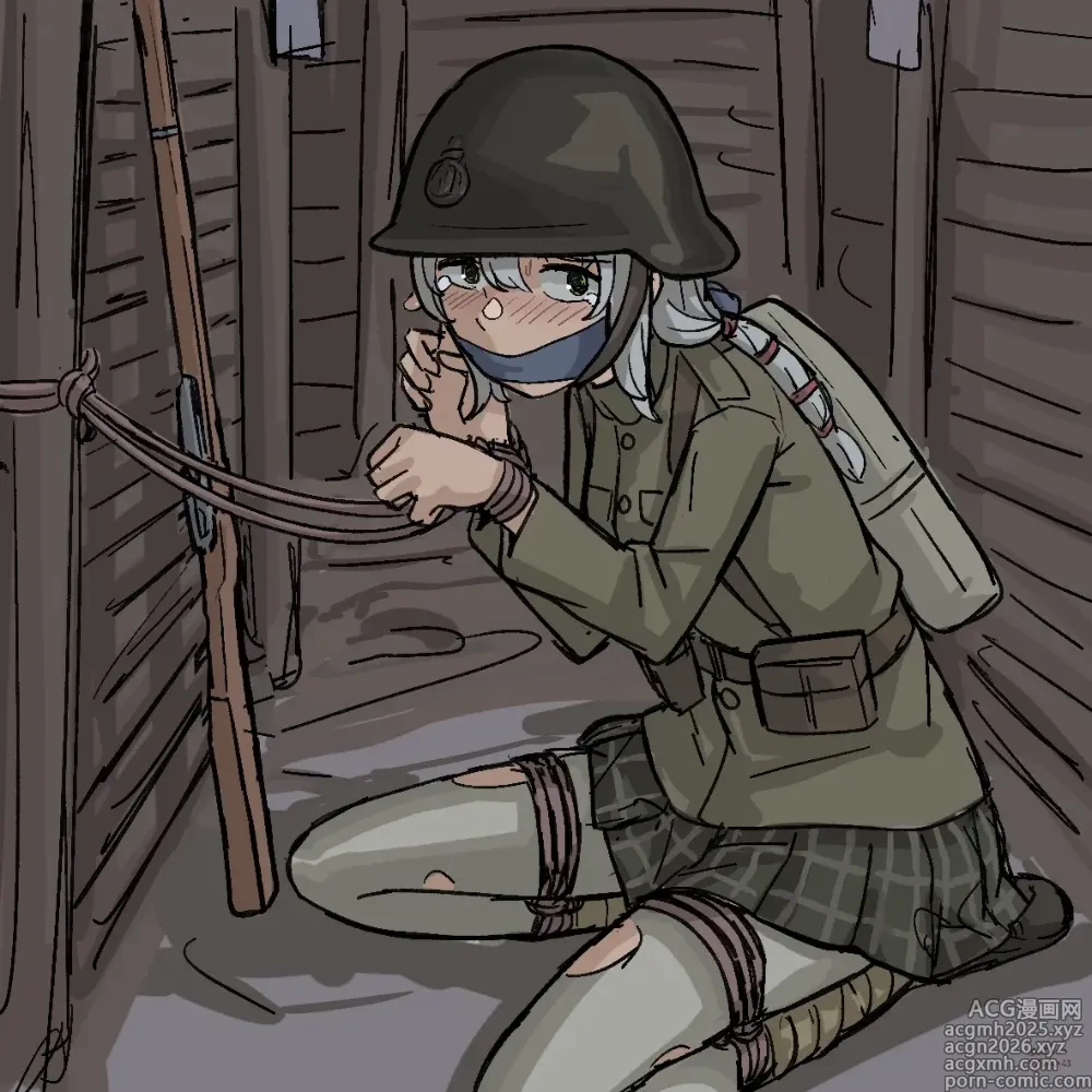 Page 8 of imageset Tied soldiers girls