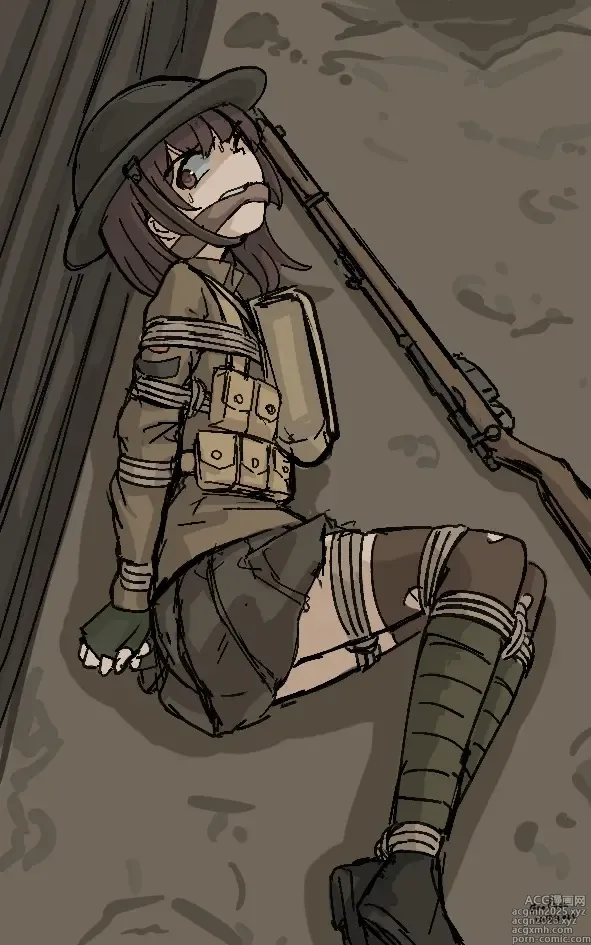 Page 9 of imageset Tied soldiers girls