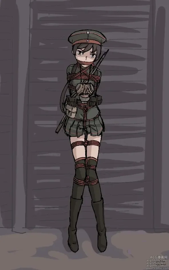 Page 10 of imageset Tied soldiers girls