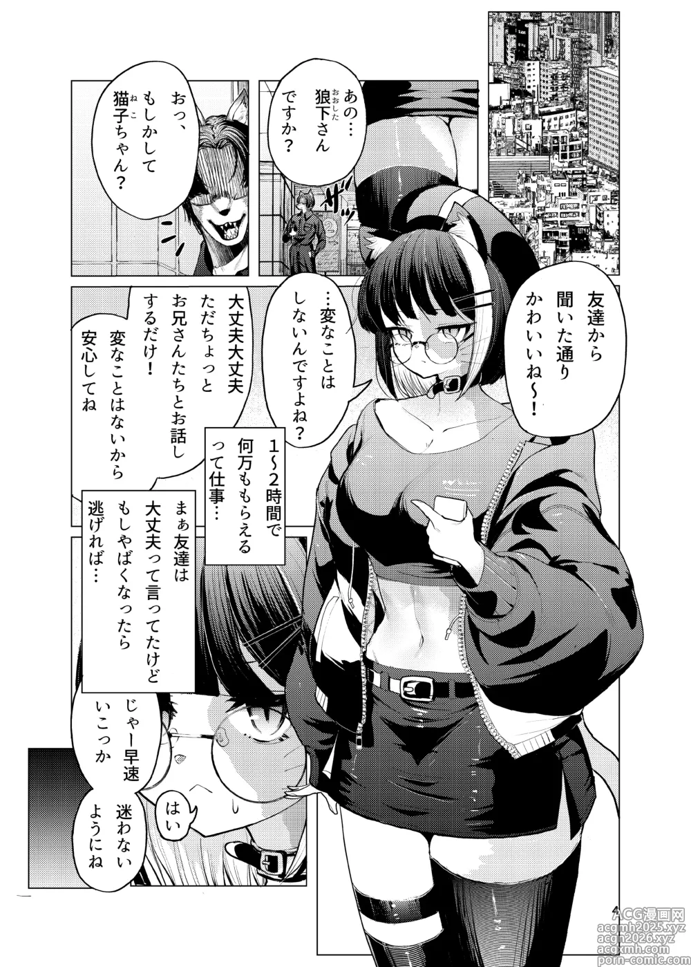 Page 4 of doujinshi Neko-chan no Abunai Oshigoto