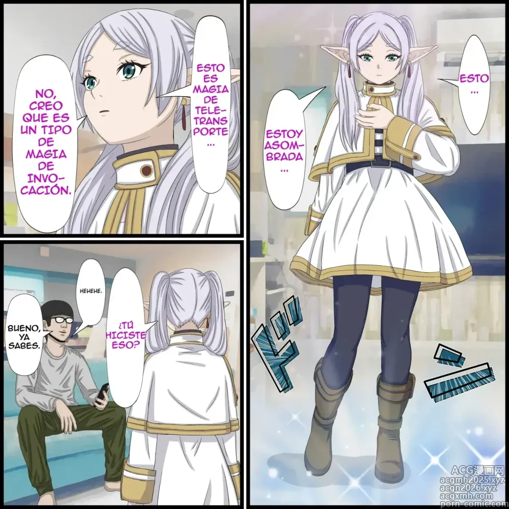 Page 4 of doujinshi Anime Chara to Sex Dekiru Appli 9, Frieren Hen｜La App con la que Puedes Cogerte a Personajes de Anime ~El Caso de Frieren~