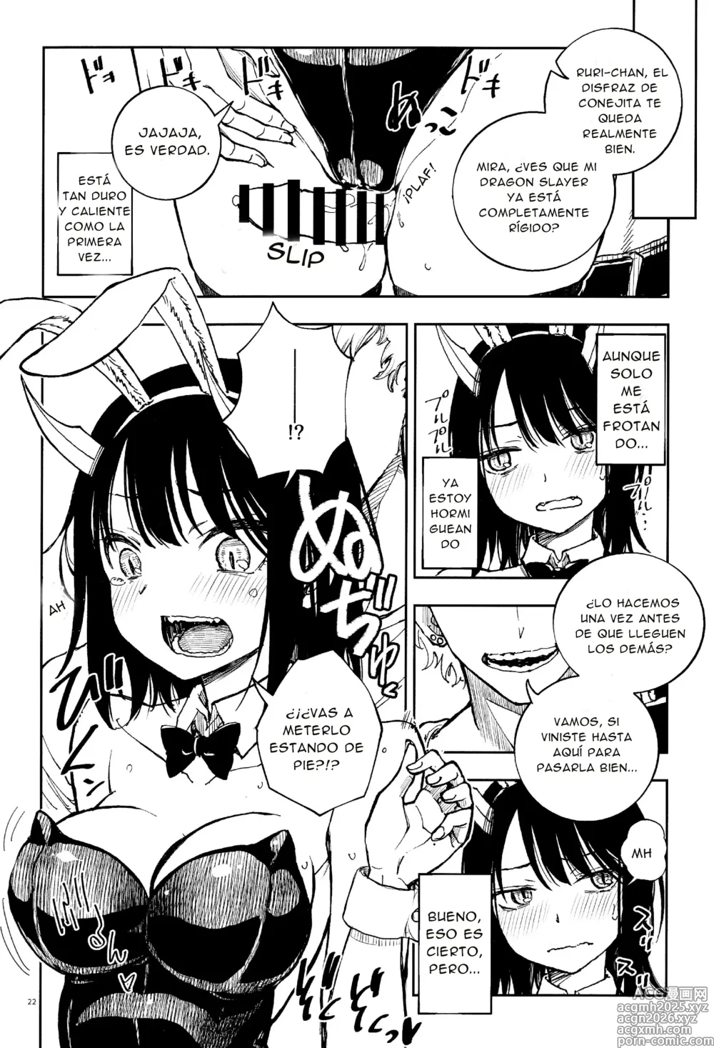 Page 21 of doujinshi LA CHICA DRAGON NO PERDERA ANTE UN CAZADOR DE DRAGONES