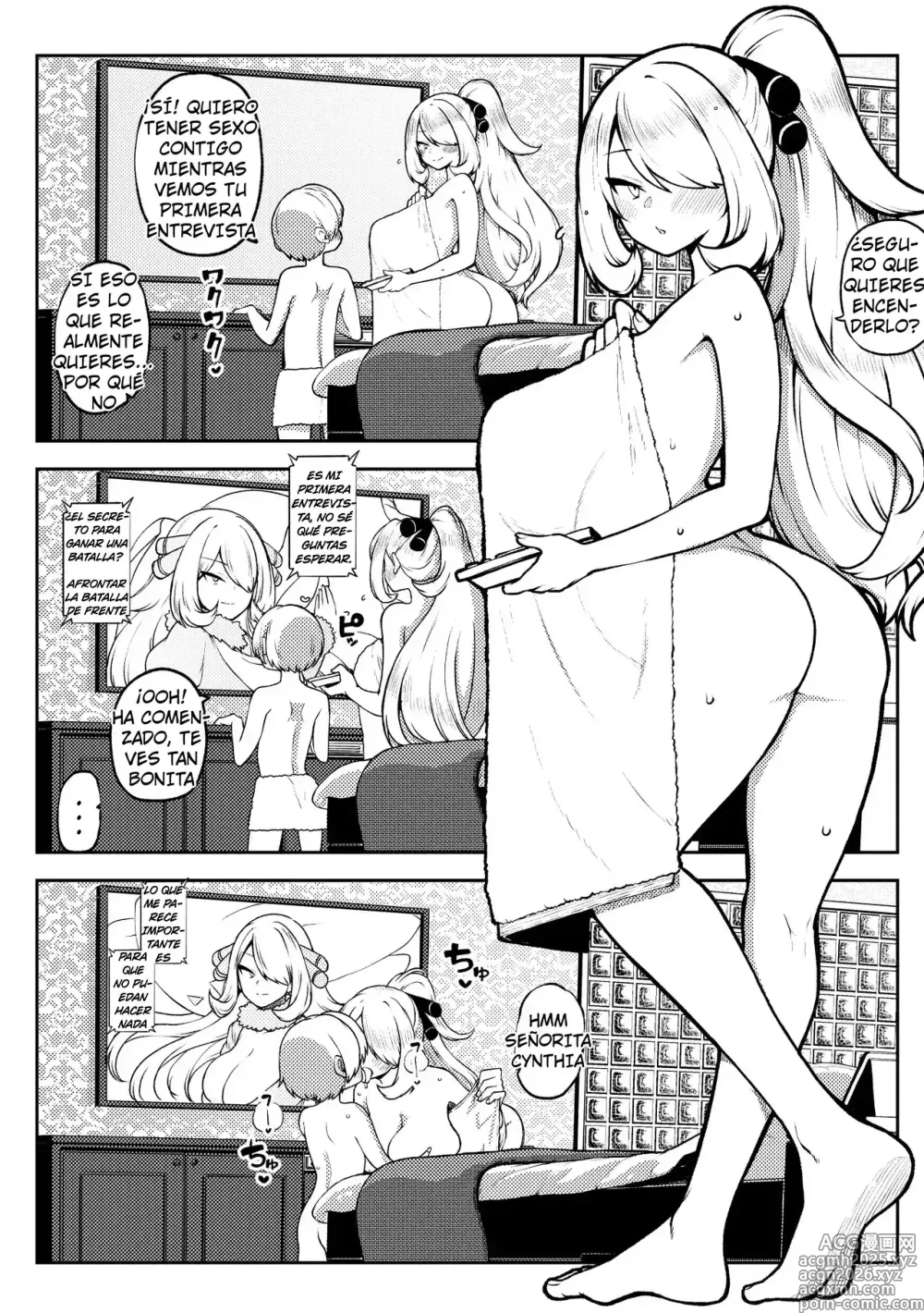 Page 10 of doujinshi Cynthias battle review