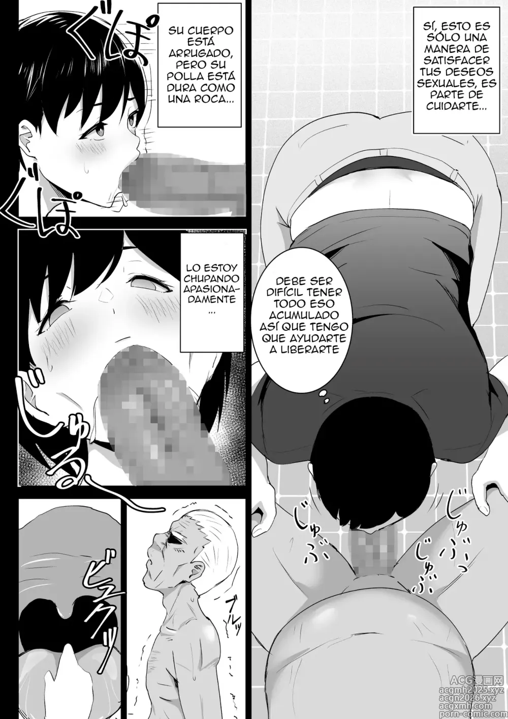 Page 9 of doujinshi Houmon Futokorogo -Houmon Kaigo-｜Cuidado a Domicilio -Intenso Para Adultos Mayores-